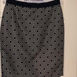 Ann Taylor Blue and White skirt